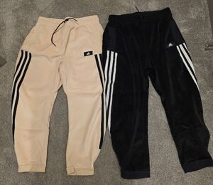 Adidas Mens Black and Tan Joggers